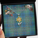 To My Beautiful Soulmate Sunflower Necklace In Your Eyes I Have Found My Home Clan Oliphant Ancient Tartan Jewelry For Girlfriend
