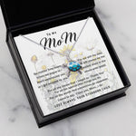 To My Mom Necklace Greatest Mom Mother's Day Gift Sea Turtle Necklace