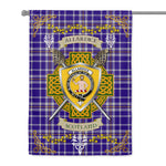 House Flag - Allardice Irish Shield Celtic Cross Tartan Garden Flag St Patrick's Day Garden Flag