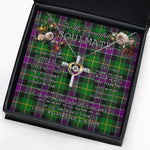 To My Beautiful Soulmate Necklace In Your Eyes I Have Found My Home Clan Selkirkt Tartan Cross Dancing Necklace