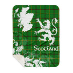 Sherpa Blanket - Tartan Blanket Thistle and Lion Scottish Clan Don Plaid Blanket, plaid sherpa blanket queen,purple sherpa blanket,queen sherpa blanket,queen size sherpa blanket,red sherpa blanket,scottish tartan blankets,sherpa blanket,sherpa christmas blanket
