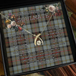 To My Beautiful Soulmate Necklace In Your Eyes I Have Found My Home Clan MacLeod Of Harris Weathered Tartan Wishbone Dancing Necklace