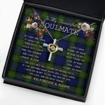 To My Beautiful Soulmate Necklace In Your Eyes I Have Found My Home Clan Gunn Tartan Cross Dancing Necklace