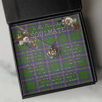 To My Beautiful Soulmate Necklace In Your Eyes I Have Found My Home Clan Strange of Balcaskie Tartan Crown Pendant Necklace