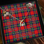 To My Beautiful Soulmate Necklace In Your Eyes I Have Found My Home Clan Ruthven Tartan Wishbone Dancing Necklace