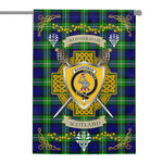 House Flag - Bannerman Irish Shield Celtic Cross Tartan Garden Flag St Patrick's Day Garden Flag