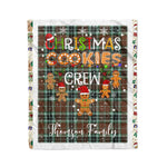 Personalized Gift Tartan Plaid Blanket Clan Thomson Hunting Modern With Christmas Cookie Baking Crew Christmas Gift Blanket, Plaid Blanket, Christmas Fleece Blanket, Christmas Blanket, Tartan Blanket, Scottish Blanket, Scotland Blanket, Family Name Blanket, Custom Blanket, Personalized Blanket
