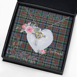Gift For My Beautiful Girlfriend Necklace Valentine Necklace Clan MacDuff Hunting Ancient Tartan Cross Dancing Necklace Scottish Tartan Jewelry