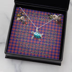 Sea Turtle Necklace To My Beautiful Soulmate Necklace In Your Eyes I Have Found My Home Clan Laing of Archiestown Tartan Blue Turtle Necklace