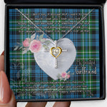 Gift For My Beautiful Girlfriend Necklace Valentine Necklace Clan Arbuthnott Hunting Tartan Cross Dancing Necklace Scottish Tartan Jewelry