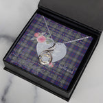 Rising Phoenix Necklace - Valentine Necklace Clan Kinnaird Tartan Gift for Girlfriend, Gift for My Wife Rising Phoenix Necklace