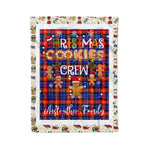 Personalized Gift Tartan Plaid Blanket Clan Anstruther With Christmas Cookie Baking Crew Christmas Gift Blanket, Plaid Blanket, Christmas Fleece Blanket, Christmas Blanket, Tartan Blanket, Scottish Blanket, Scotland Blanket, Family Name Blanket, Custom Blanket, Personalized Blanket