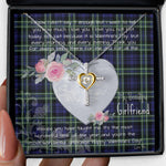 Gift For My Beautiful Girlfriend Necklace Valentine Necklace Clan Arbuthnott Tartan Cross Dancing Necklace Scottish Tartan Jewelry