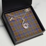 To My Beautiful Soulmate Necklace In Your Eyes I Have Found My Home Clan Balfour Modern Tartan Rising Phoenix Necklace