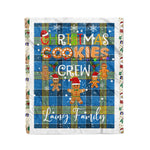 Personalized Gift Tartan Plaid Blanket Clan Laing With Christmas Cookie Baking Crew Christmas Gift Blanket, Plaid Blanket, Christmas Fleece Blanket, Christmas Blanket, Tartan Blanket, Scottish Blanket, Scotland Blanket, Family Name Blanket, Custom Blanket, Personalized Blanket