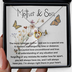 Cross Dancing Necklace - Mom Necklace, Mother and Son Gift, Gift For Mom From Son, Sentimental Gifts For Mom From Son,  Mother's Day Necklace