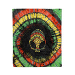 Scotstee Shop - Scotstee Shop Blanket Alien Skull Tie Dye Hippie Fleece Blanket