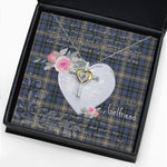 Gift For My Beautiful Girlfriend Necklace Valentine Necklace Clan MacDowall Tartan Cross Dancing Necklace Scottish Tartan Jewelry