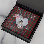 Rising Phoenix Necklace - Valentine Necklace Clan Sinclair Tartan Gift for Girlfriend, Gift for My Wife Rising Phoenix Necklace