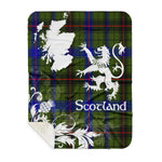 Sherpa Blanket - Tartan Blanket Thistle and Lion Scottish Clan Dawson Plaid Blanket, plaid sherpa blanket queen,purple sherpa blanket,queen sherpa blanket,queen size sherpa blanket,red sherpa blanket,scottish tartan blankets,sherpa blanket,sherpa christmas blanket