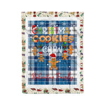 Personalized Gift Tartan Plaid Blanket Clan Roberton With Christmas Cookie Baking Crew Christmas Gift Blanket, Plaid Blanket, Christmas Fleece Blanket, Christmas Blanket, Tartan Blanket, Scottish Blanket, Scotland Blanket, Family Name Blanket, Custom Blanket, Personalized Blanket