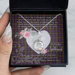 Rising Phoenix Necklace - Valentine Necklace Clan MacDonald Modern Tartan Gift for Girlfriend, Gift for My Wife Rising Phoenix Necklace
