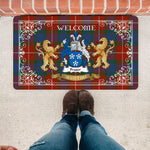 Doormat - Tartan Door Mat The Family Fraser Ancient Welcome Mat, Plaid Doormat Scottish