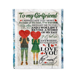 Scotstee Shop - Personalized Gift Letter To My Girlfriend Love Quote For Girlfriend Lovely Couple Gift Fleece Blanket