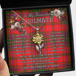 To My Beautiful Soulmate Sunflower Necklace In Your Eyes I Have Found My Home Clan MacDougall Tartan Jewelry For Girlfriend