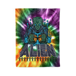 Scotstee Shop - Scotstee Shop Blanket Alien Flower Horn Rainbow Hippie Fleece Blanket