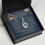 To My Beautiful Soulmate Necklace In Your Eyes I Have Found My Home Clan Hutton Tartan Rising Phoenix Necklace