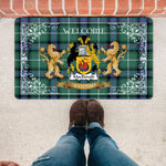 Welcome Mat Scottish MacDonald Of The Isles Ancient Tartan Door Mat, Plaid Doormat copy