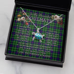 Sea Turtle Necklace To My Beautiful Soulmate Necklace In Your Eyes I Have Found My Home Clan Duncan Tartan Blue Turtle Necklace