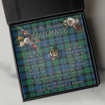 To My Beautiful Soulmate Necklace In Your Eyes I Have Found My Home Clan Blackwatch Ancient Tartan Crown Pendant Necklace