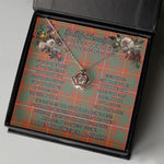 To My Beautiful Soulmate Necklace In Your Eyes I Have Found My Home Clan Bruce Ancient Tartan Crown Pendant Necklace