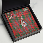 To My Beautiful Soulmate Necklace In Your Eyes I Have Found My Home Clan MacAulay Tartan Rising Phoenix Necklace
