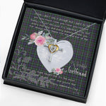 Gift For My Beautiful Girlfriend Necklace Valentine Necklace Clan Forbes of Druinnor Tartan Cross Dancing Necklace Scottish Tartan Jewelry