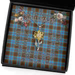 To My Beautiful Soulmate Sunflower Necklace In Your Eyes I Have Found My Home Clan Anderson Tartan Jewelry For Girlfriend, Tartan Sunflower Pendant Necklace, Scottish Tartan Jewelry, valentine necklace, necklace girlfriend, necklace for wife, cute necklaces for girlfriend, jewelry for girlfriend, to my soulmate necklace, to my future wife necklace