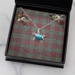 Sea Turtle Necklace To My Beautiful Soulmate Necklace In Your Eyes I Have Found My Home Clan MacGregor Hunting Ancient Tartan Blue Turtle Necklace