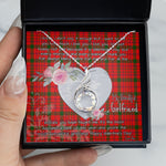Rising Phoenix Necklace - Valentine Necklace Clan MacDonell Of Keppoch Modern Tartan Gift for Girlfriend, Gift for My Wife Rising Phoenix Necklace