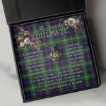 To My Beautiful Soulmate Necklace In Your Eyes I Have Found My Home Clan Sutherland Tartan Crown Pendant Necklace