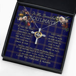 To My Beautiful Soulmate Necklace In Your Eyes I Have Found My Home Clan Crichton Tartan Cross Dancing Necklace