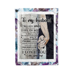 Scotstee Shop - Personalized Gift Letter To My Husband Gift Lovely Husband Letter Couple Love Gift Fleece Blanket