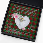 Gift For My Beautiful Girlfriend Necklace Valentine Necklace Clan Kerr Modern Tartan Cross Dancing Necklace Scottish Tartan Jewelry