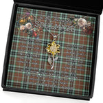 To My Beautiful Soulmate Sunflower Necklace In Your Eyes I Have Found My Home Clan Thomson Hunting Modern Tartan Jewelry For Girlfriend, Tartan Sunflower Pendant Necklace, Scottish Tartan Jewelry, valentine necklace, necklace girlfriend, necklace for wife, cute necklaces for girlfriend, jewelry for girlfriend, to my soulmate necklace, to my future wife necklace
