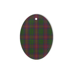 Cairns Hunting Tartan Oval Ornaments, Christmas Tree Ornament, Plaid Christmas Ornaments, Ceramic Oval Christmas Tree Decoration, Tartan Oval Ornaments, Christmas Tree Ornament, Plaid Christmas Ornaments, Ceramic Oval Christmas Tree Decoration