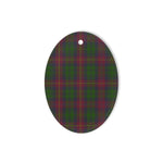 Cairns Hunting Tartan Oval Ornaments, Christmas Tree Ornament, Plaid Christmas Ornaments, Ceramic Oval Christmas Tree Decoration, Tartan Oval Ornaments, Christmas Tree Ornament, Plaid Christmas Ornaments, Ceramic Oval Christmas Tree Decoration