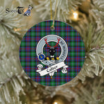 Calder Scottish Clan Badge Plaid Ornament Gift. Christmas Tree Ornament Calder Clan Tartan Ornament Great Christmas Ornaments Gift - Scotstee Shop