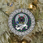 Calder Scottish Clan Tartan Crest Badge Plaid Ornament Gift. Christmas Tree Ornament Calder Clan Tartan Ornament Great Calder Ornaments Gift