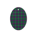 Calder Tartan Oval Ornaments, Christmas Tree Ornament, Plaid Christmas Ornaments, Ceramic Oval Christmas Tree Decoration, Tartan Oval Ornaments, Christmas Tree Ornament, Plaid Christmas Ornaments, Ceramic Oval Christmas Tree Decoration